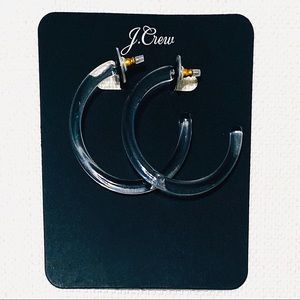 🌈2/$30 NWT J. Crew Lucite Hoops